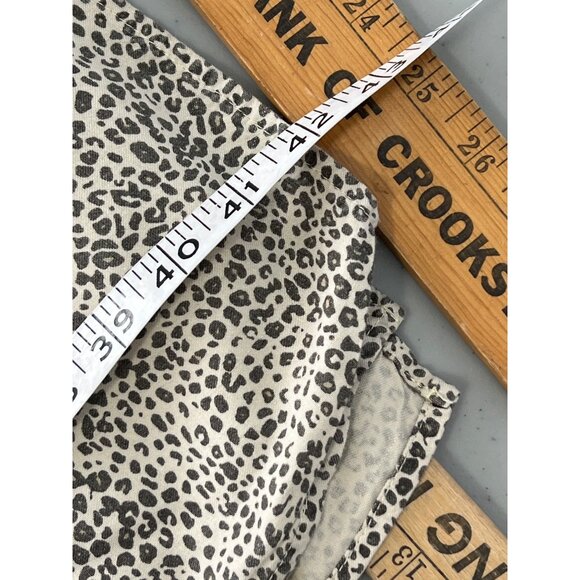 Thread and Supply Womens S Slip Midi Dress Beige Black V Neck Leopard Cheetah - Picture 4 of 7